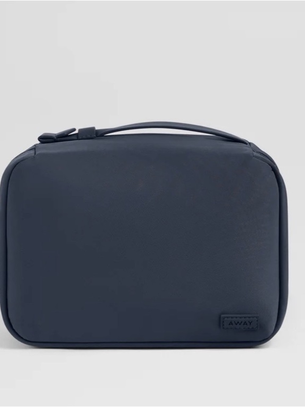 Away Navy Toiletry Bag with Top Handle